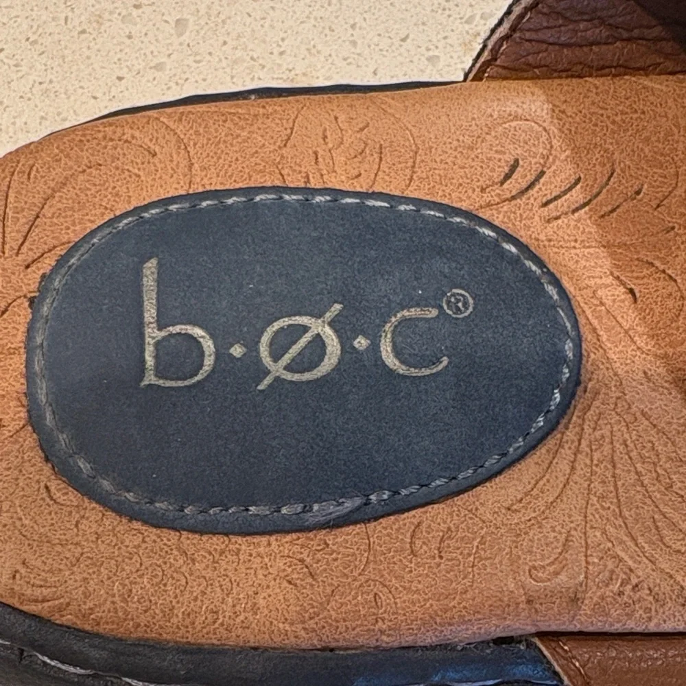 b.o.c. Women’s Navy Multi-Strap Flat Slide Sandals - Size 9 - Picture 7 of 8